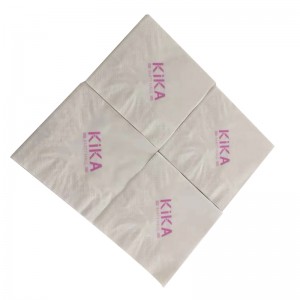높은 품질 사용자 지정 로고 인쇄 된 종이 냅킨 호텔 및 레스토랑 자연 냅킨