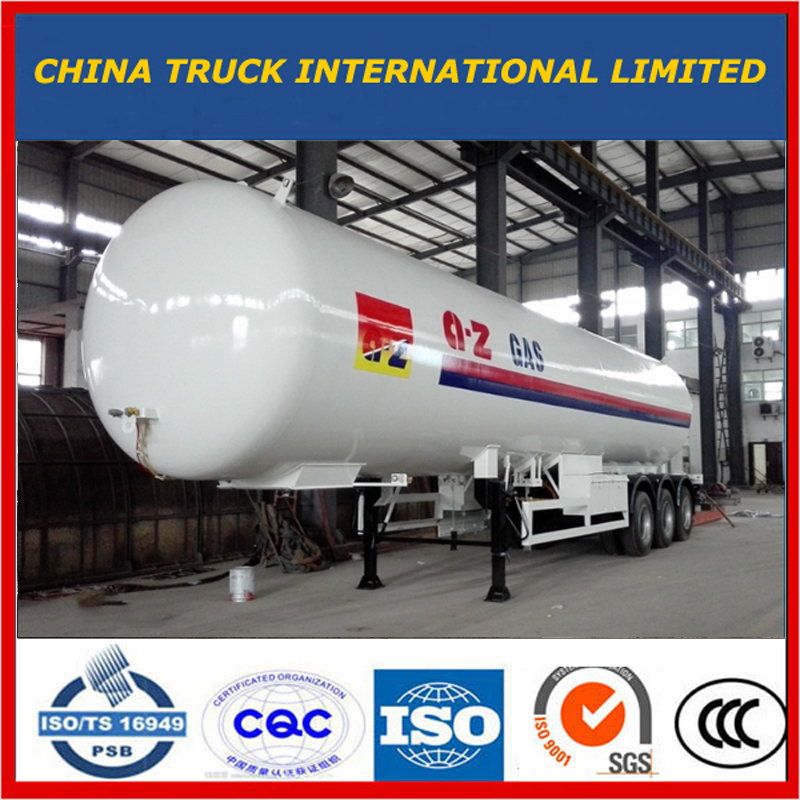 60000liters Tri-Axle Propane LPG 가스 수송 탱커 세미 트레일러 가스 탱크 트레일러 프로판 트레일러 LPG 탱커 트레일러 LPG 트레일러 Compressed Gas Trailer