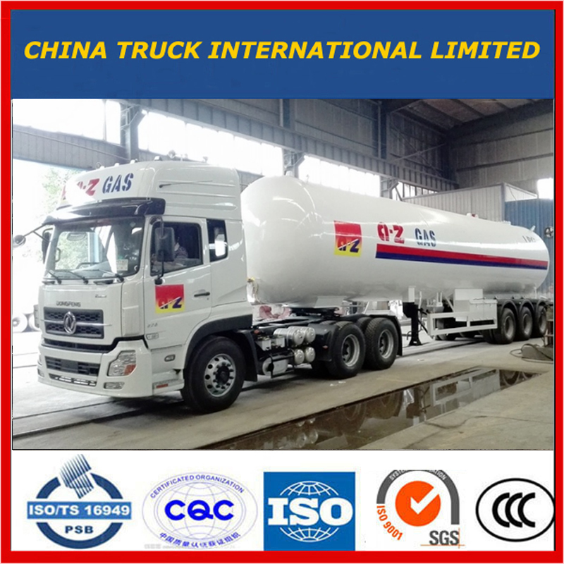 60000liters Tri-Axle Propane LPG 가스 수송 탱커 세미 트레일러 가스 탱크 트레일러 프로판 트레일러 LPG 탱커 트레일러 LPG 트레일러 Compressed Gas Trailer