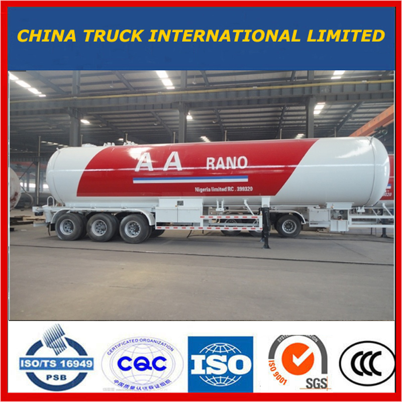 ASME 60000 Liters LPG 가스 저장 탱크 25mt 트레일러 판매