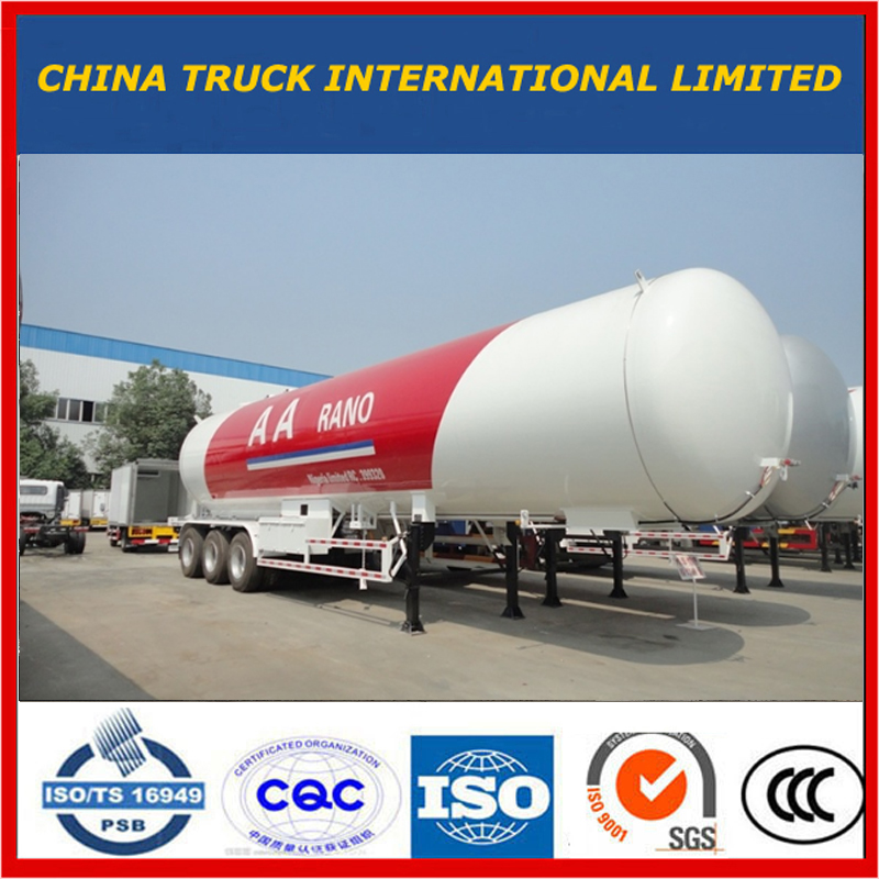 ASME 60000 Liters LPG 가스 저장 탱크 25mt 트레일러 판매