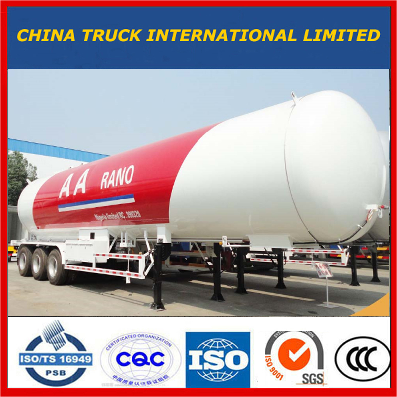 ASME 60000 Liters LPG 가스 저장 탱크 25mt 트레일러 판매