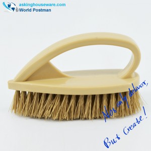 아치형 플라스틱 손잡이가있는 Akbrand 작은 닦는 브러시