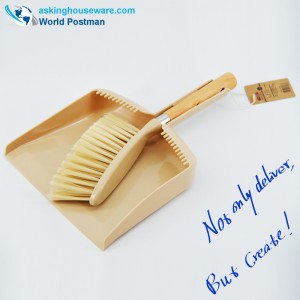 Akbrand Dustpan Brush 비치 핸들 빗자루