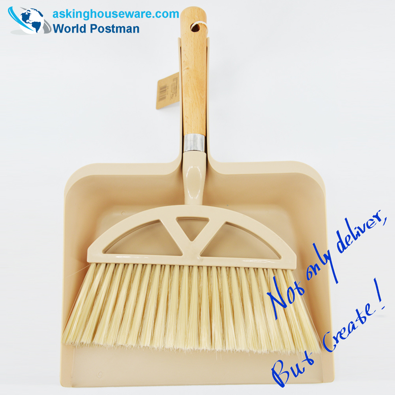 Akbrand Square Dustpan Brush 비치 핸들 빗자루