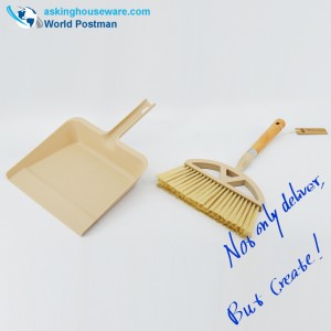 Akbrand Square Dustpan Brush 비치 핸들 빗자루