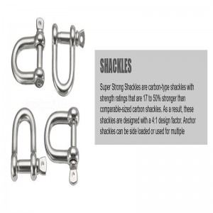 드롭 단조 아연 도금 G210 강철 d 걸쇠 / 나사 핀 걸쇠