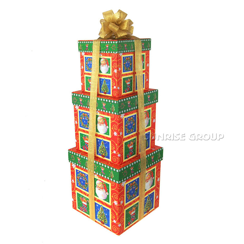 사용자 정의 크리스마스 선물 포장 박스, 생일 선물 포장 박스, 케이크 종이 상자