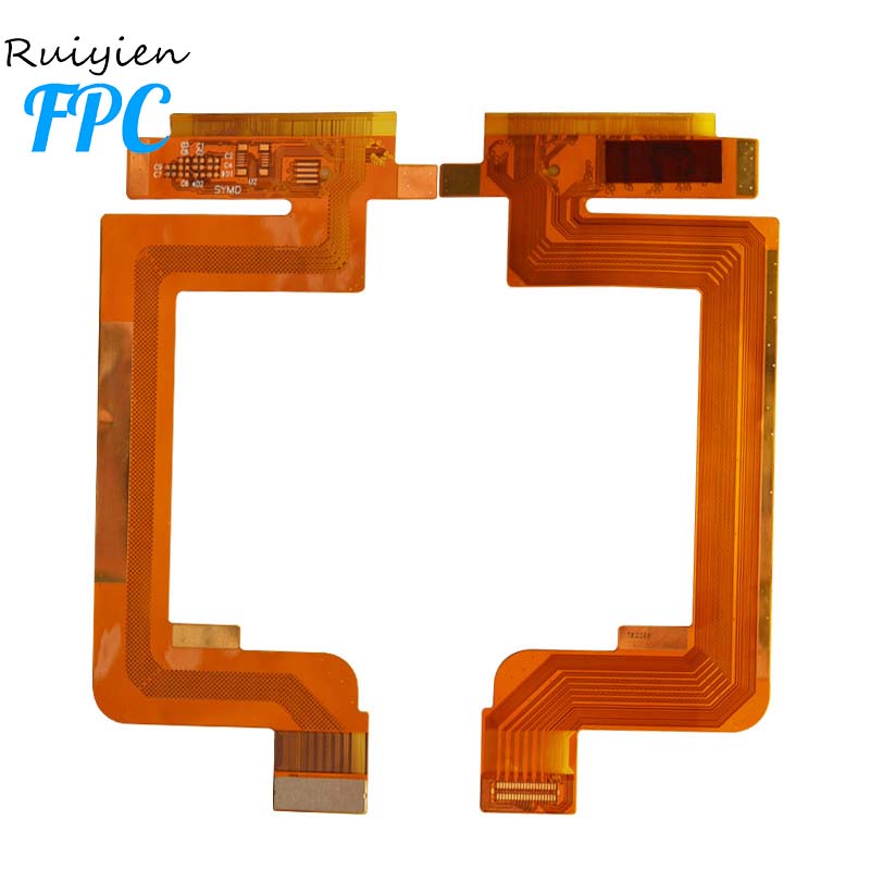 직업적인 가동 가능한 인쇄 회로 기판 제조자 fpc 1020 열 케이블 FPC 지문 감지기 0.8mm 피치 FPC 연결 관