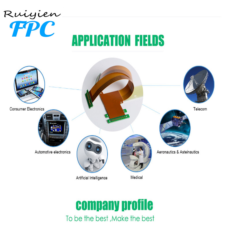 Ruiyien PCB의 사진기 단위 fpc FPC Polyimide 필름 전자 신청 FPC 편평한 케이블 연약한 인쇄 회로