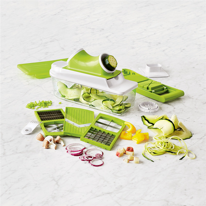 Kitchen Veggie Cutter, Julolinene Grater와 만돌린 푸드 슬라이서 슬라이서 파스타 스파게티 메이커