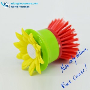 Akbrand 해바라기 장식 브러시 청소 작은 주방 접시