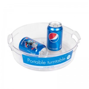 명확한 캐비닛 턴테이블 휴대용 턴테이블 주최자 트레이