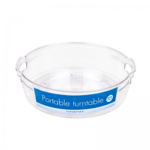 명확한 캐비닛 턴테이블 휴대용 턴테이블 주최자 트레이