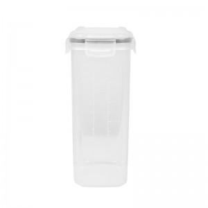 2 조각 4 측면 잠금 뚜껑 밀폐 식 건식 식품 저장 용기 세트