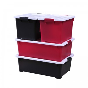 35L 가정 및 사무실 Stackable Organizer 대형 플라스틱 보관함 Bin Box
