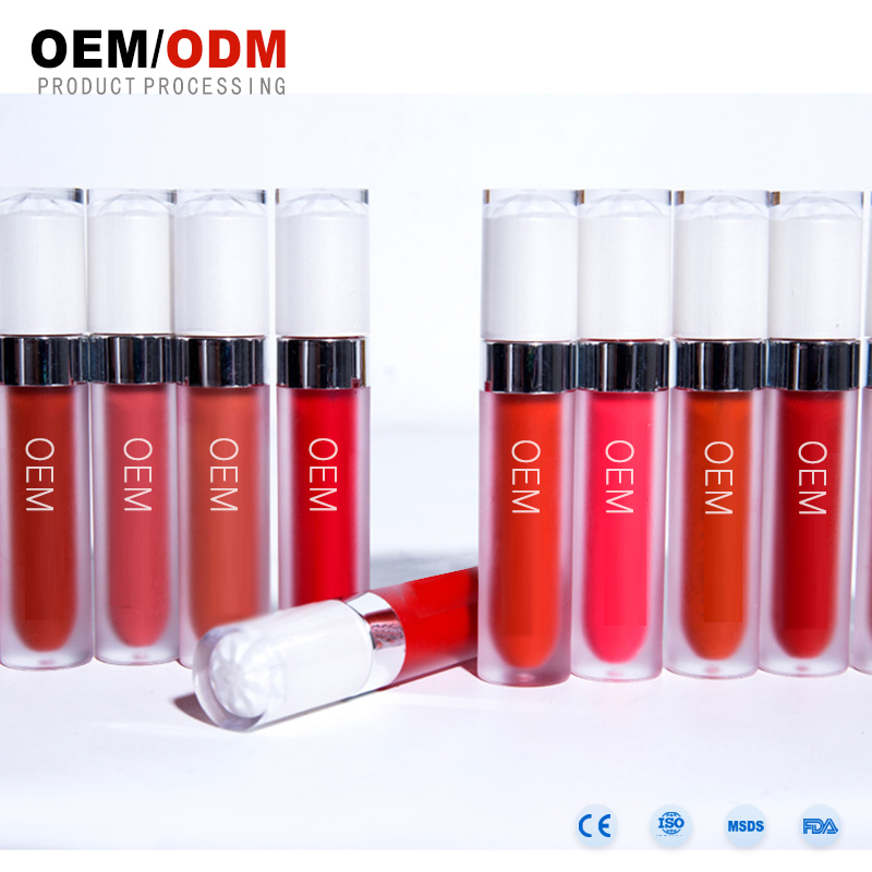 OEM 최고의 도매 매트 립글로스, 오래 지속 개인 레이블 방수 립글로스