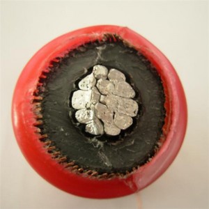 금속 갑옷과 15KV 8.7 / 15KV Xlpe 구리 코어 MV 전원 케이블