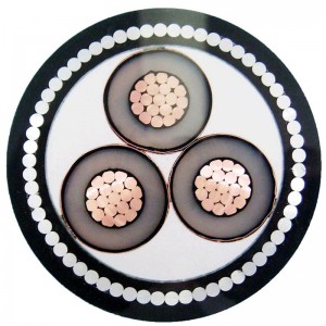 STA / SWA 기갑을 가진 중간 전압 다중 중핵 기갑 된 케이블