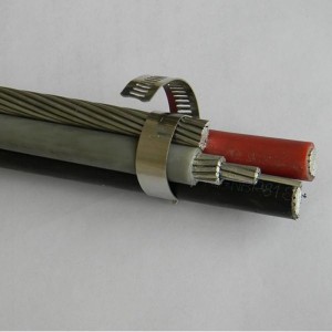 오버 헤드 600V Triplex 서비스 드롭 케이블 2AWG 4AWG 2 / 0AWG 4 / 0AWG 350MCM