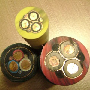 MV 3 / C CU 15KV 220NL-XLPE 133 % TS ARMOR-X PVC 케이블