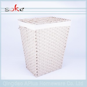 새로 우수한 품질의 PE 등나무 손으로 짠 스토리지 빈