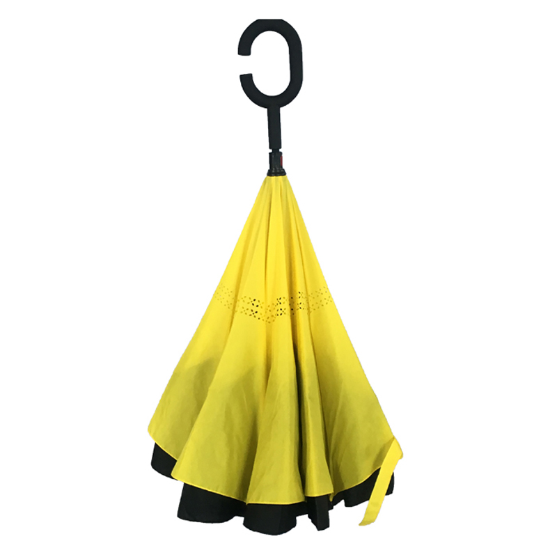 새로운 패션 windproof 거꾸로 자동차 우산 역방향 우산