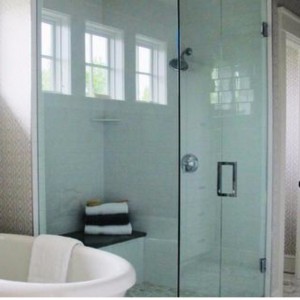 욕실 용 FRAMELESS TEMPERED GLASS DOOR