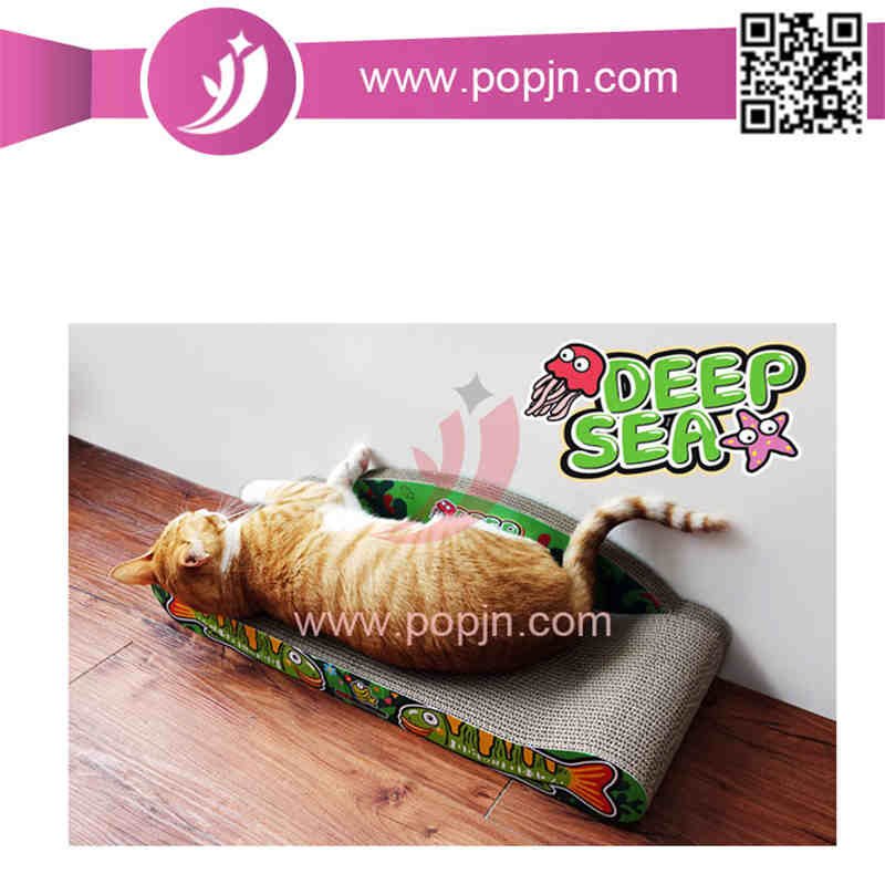 foldable 골판지 고양이 카톤 scratcher 집 침대