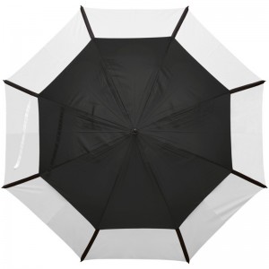 큰 크기 62 인치 더블 canpoy windproof 골프 우산 구멍이있는