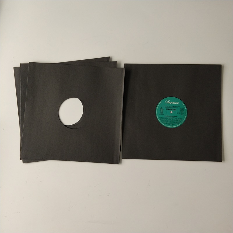 33RPM Black Paper Vinyl 레코드 보관함 내부 보호기