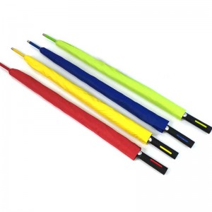 27 인치 광고 화려한 유리 섬유 프레임 골프 우산 단층 자동 개방 우산