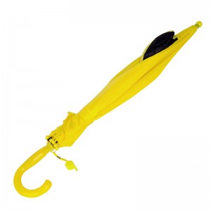 도매 우산 블랙 옐로우 컬러 팬더 자동 동물 애들 우산을 엽니 다