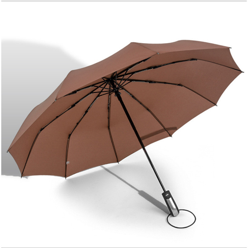 10ribs 자동 열기 및 자동 닫기 사용자 지정 로고 인쇄와 3 배 우산