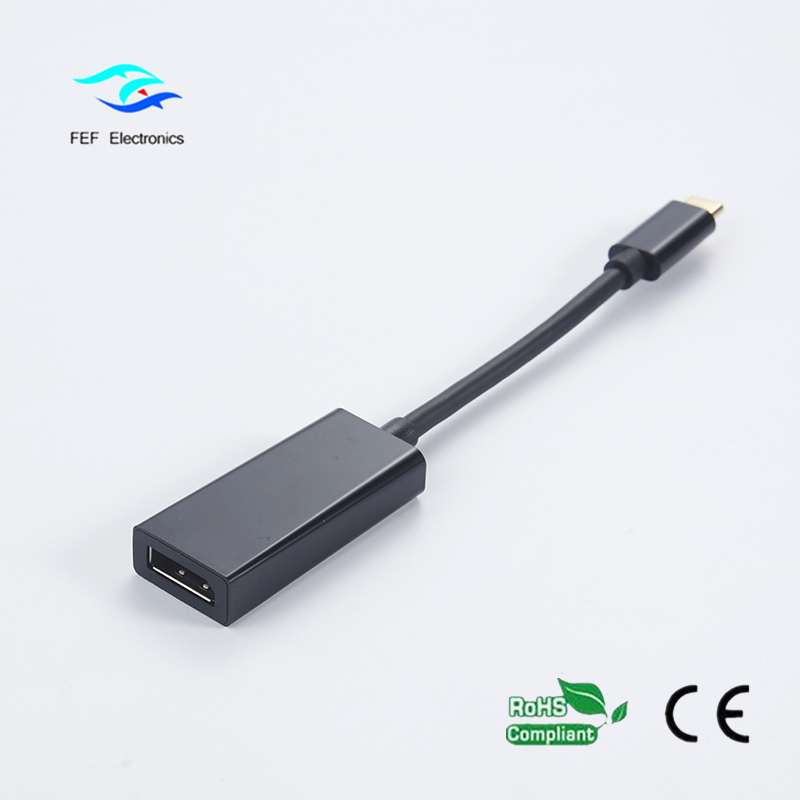 Displayport 여성 ABS 셸 코드에 USB TYPE C 코드 : FEF-USBIC-004A