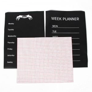 사용자 지정 크기 녹색 / 검은 색 / 흰색 칠판 PP 플라스틱 필름