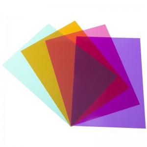 다채로운 twilled PP 시트 편지지 및 포장