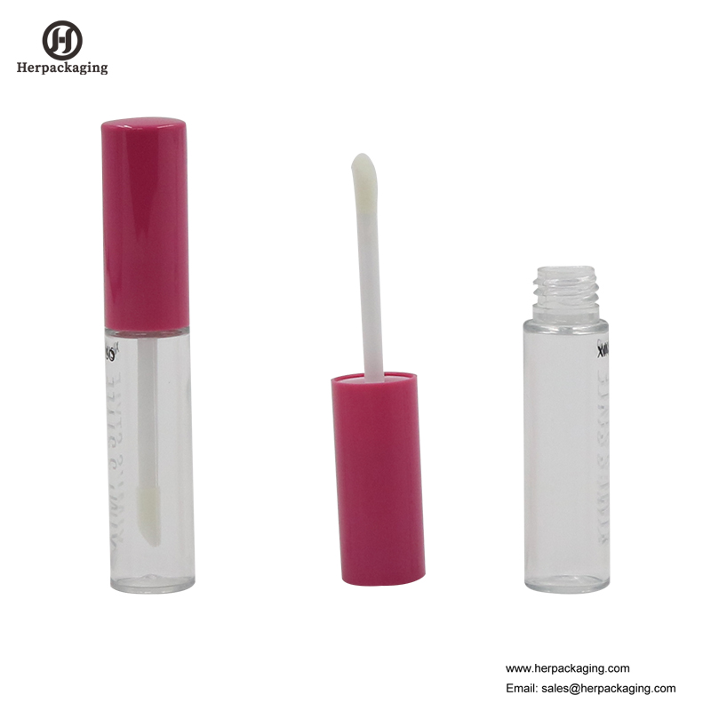 HCL310 분명 플라스틱 빈 립글로스 튜브 컬러 화장품에 대 한 몰려 입 립 광택 applicators