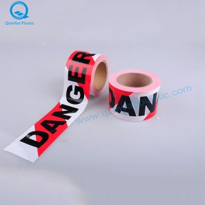 위험 / 위험은 적색 / 흰색 Barrirer Tape에 입력하지 마십시오. 레드 / 화이트 단어 장벽 테이프