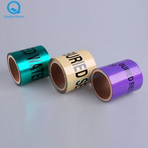 AL 광섬유 케이블 아래 지하 Detecable 바리 케이트 테이프 / 경고 테이프