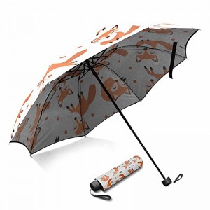 명주 패브릭 금속 프레임 마케팅 3 배 태양 우산 제품