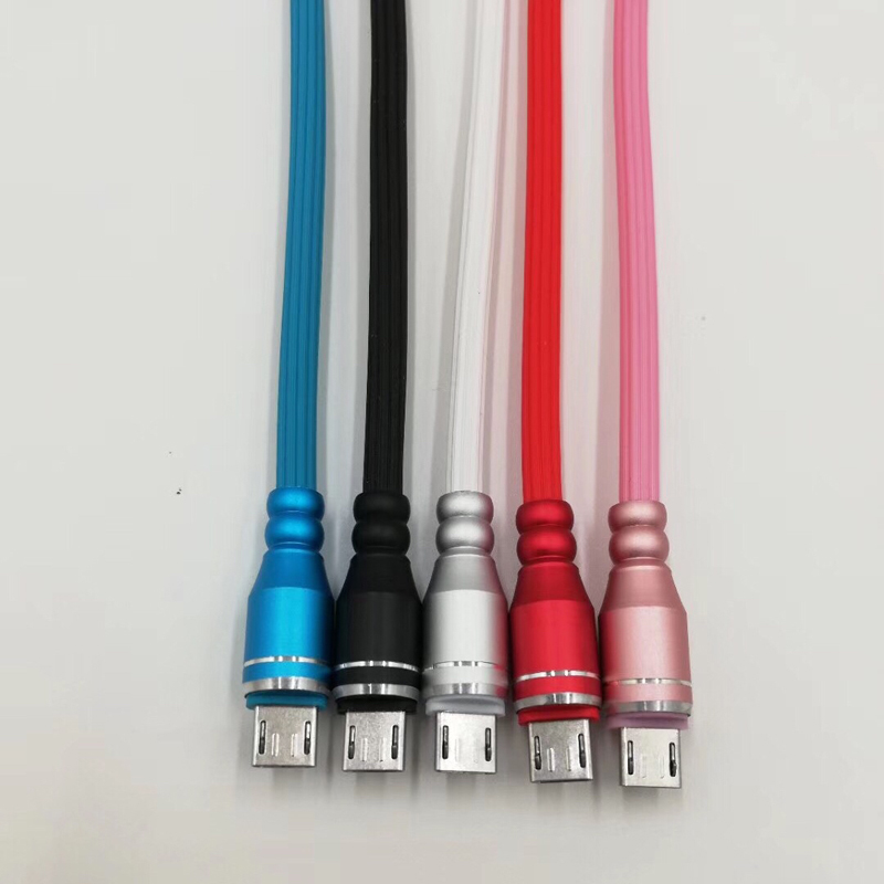 고속 충전 알루미늄 하우징 TPE USB 케이블 (마이크로 USB, 유형 C, iPhone 번개 충전 및 동기화 용)