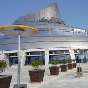 태양 대피 소 강철 벤치 좌석 광고 극 전화 및 정제 충전