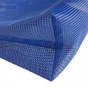 사용자 지정 디자인 지우기 블루 숙 녀 메쉬 핸드백 메쉬 가방