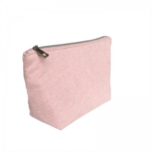 작은 자연 섬유 지퍼 화장품 가방을 들고 내구성 휴대용