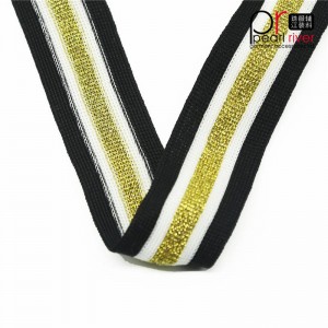 검은 색 / 노랑 / 흰색 테이프와 금색 선 고품질 테이프