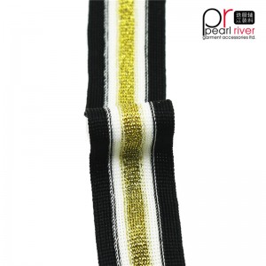 검은 색 / 노랑 / 흰색 테이프와 금색 선 고품질 테이프