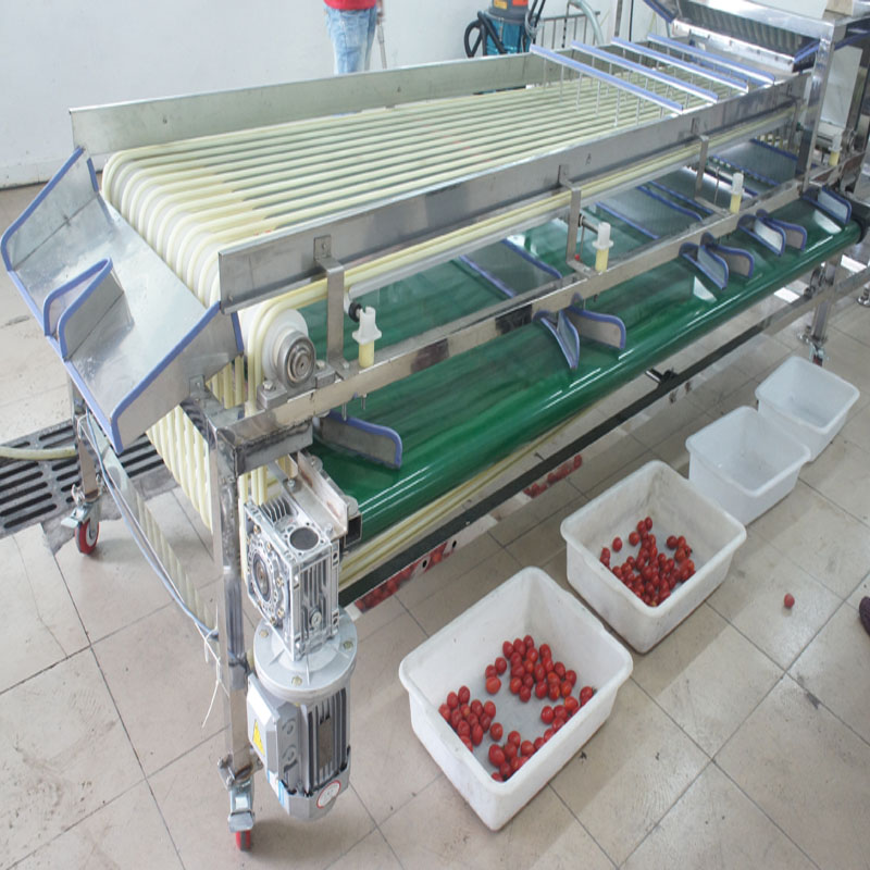 과일 선택기의 작업 흐름 및 장비 특성 분석