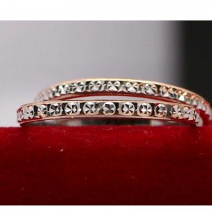 925 다이아몬드 로즈, 골든 스타, 골든 링, 유럽풍 및 미국식 바람