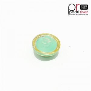 사용자 정의 로고 라운드 조각 수지 바느질 버튼